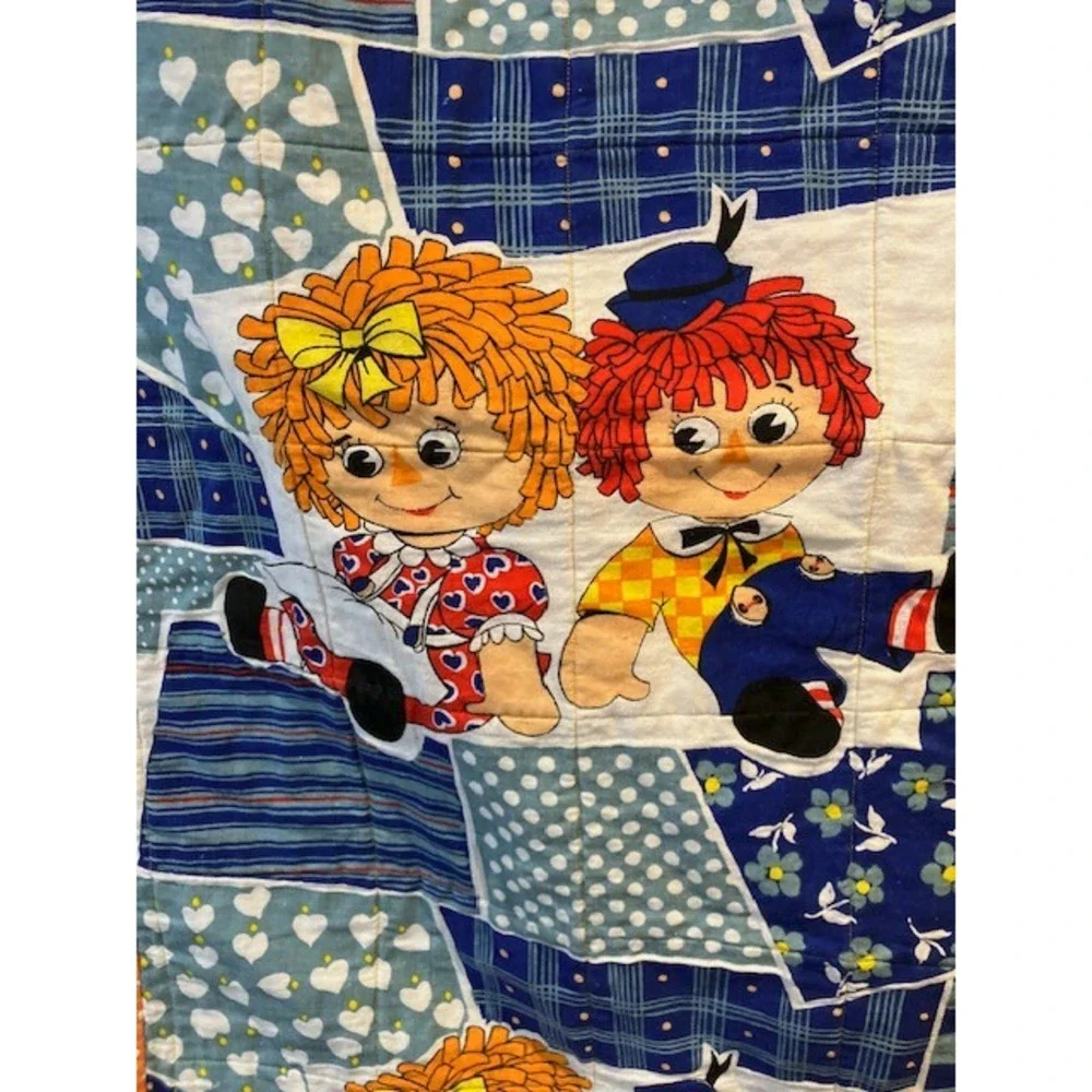 Vintage Raggedy Ann and Andy Quilt/Mat/ Wall Hanging 33